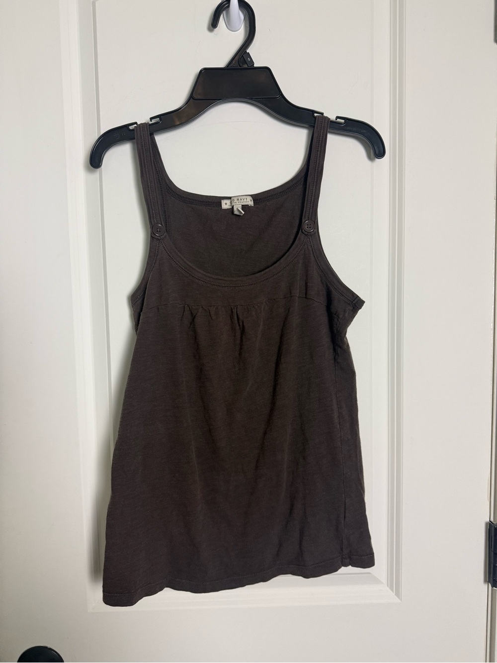 Old Navy Brown Women's Tank Top with Button Strap Details